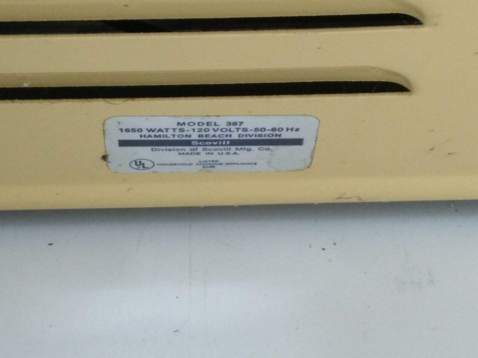 Vintage Hamilton Beach Portable Double Element Table Top Range Yellow - Fresh Stock Dated February 2026