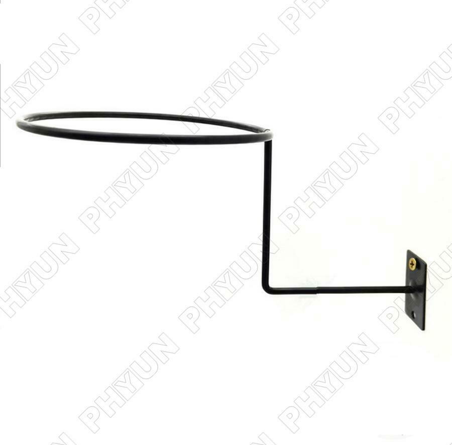 3x Motorcycle Moped Helmet Holder Hook Helmet Rack Wall Mount Hanger Black Steel - Fresh Stock Dated February 2026