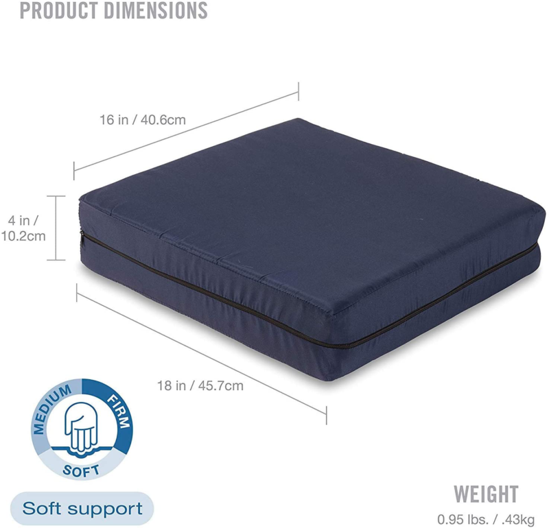 Orthopedic Gel Chair Medical Cushion Seat And Large Office Comfort Foam Pad18X16 - Fresh Stock Dated February 2026