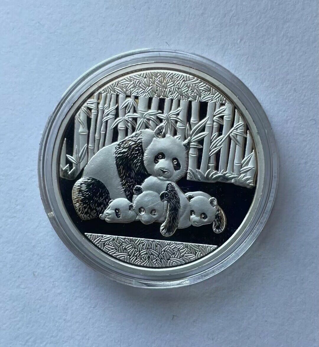 China Silvered Copper Panda Medal and Jade Pendant Panda - Fresh Stock Dated February 2026