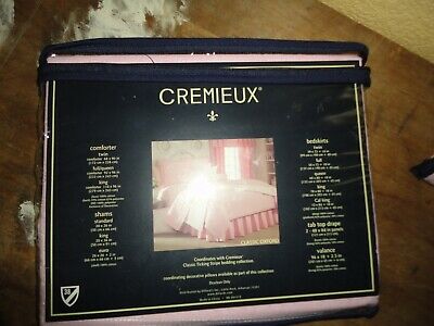 DANIEL CREMIEUX CLASSIC OXFORD PINK CHAMBRAY (2) STANDARD PILLOW SHAMS 20 X 26 - Fresh Stock Dated December 2025