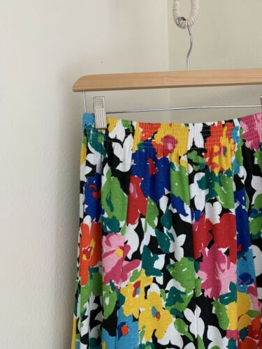 vintage 90s peter popovitch floral a-line cotton skirt - Fresh Stock Dated February 2026