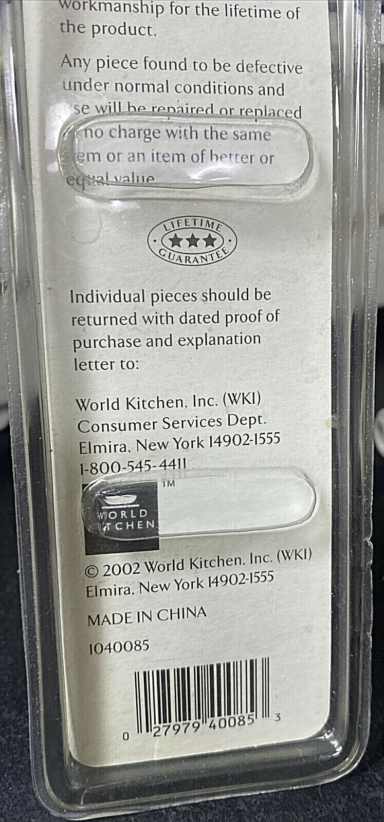 NEW CHICAGO CUTLERY CLASSIC CHEF KNIFE 5