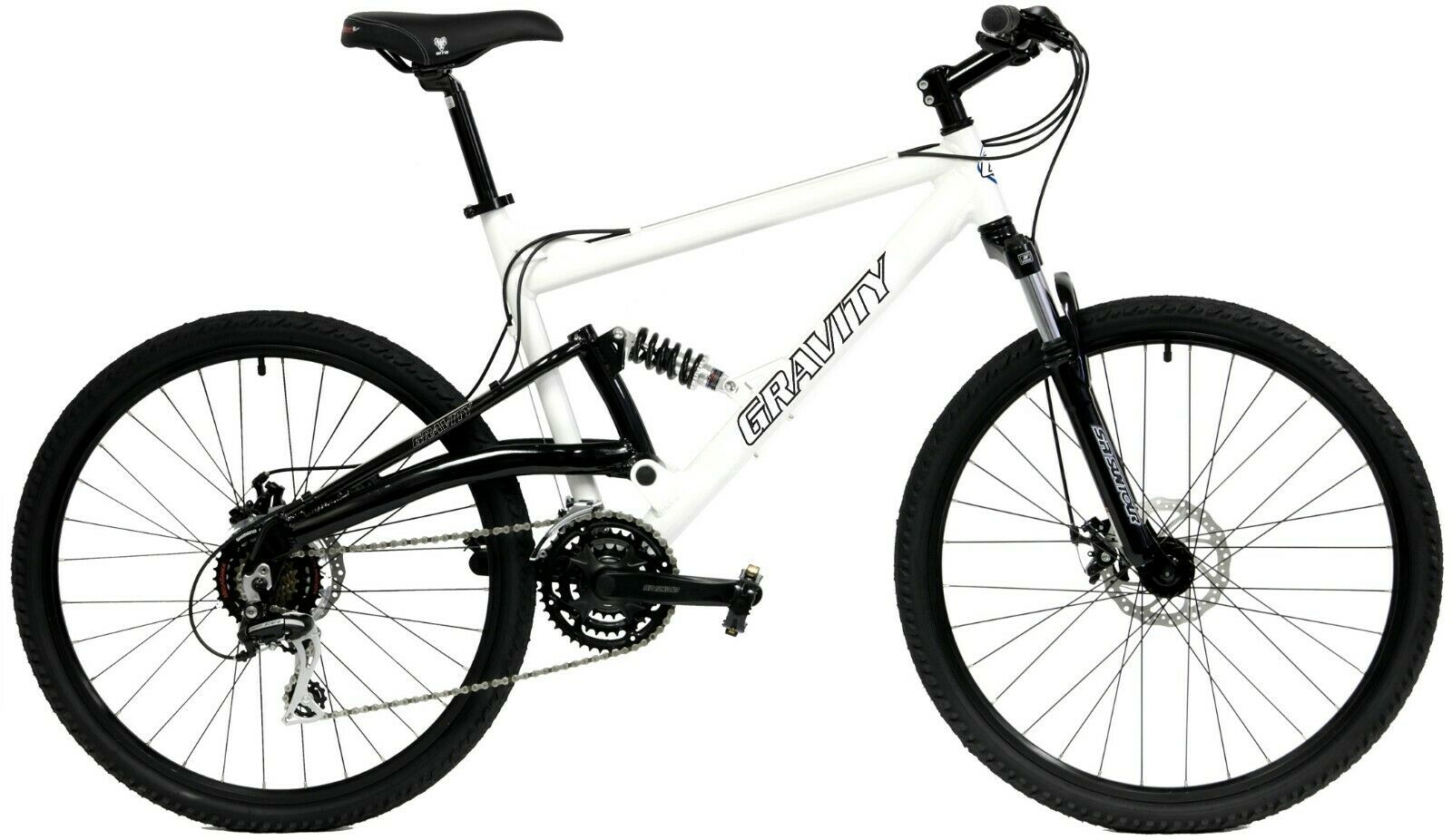 New GRAVITY FSX 1.0 26 Full Dual Suspension Mountain Bike Shimano & Disc Brake - Fresh Stock Dated February 2026