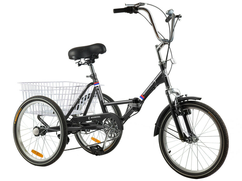 Foldable Adult Tricycle 20inch Wheels Folding Tricycle 7 Speed Cruiser Bike Gift - Fresh Stock Dated February 2026