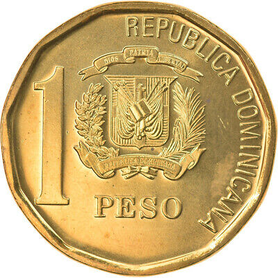 [#793401] Coin, Dominican Republic, Peso, 2008, MS, Brass, KM:80.2 - Fresh Stock Dated December 2025
