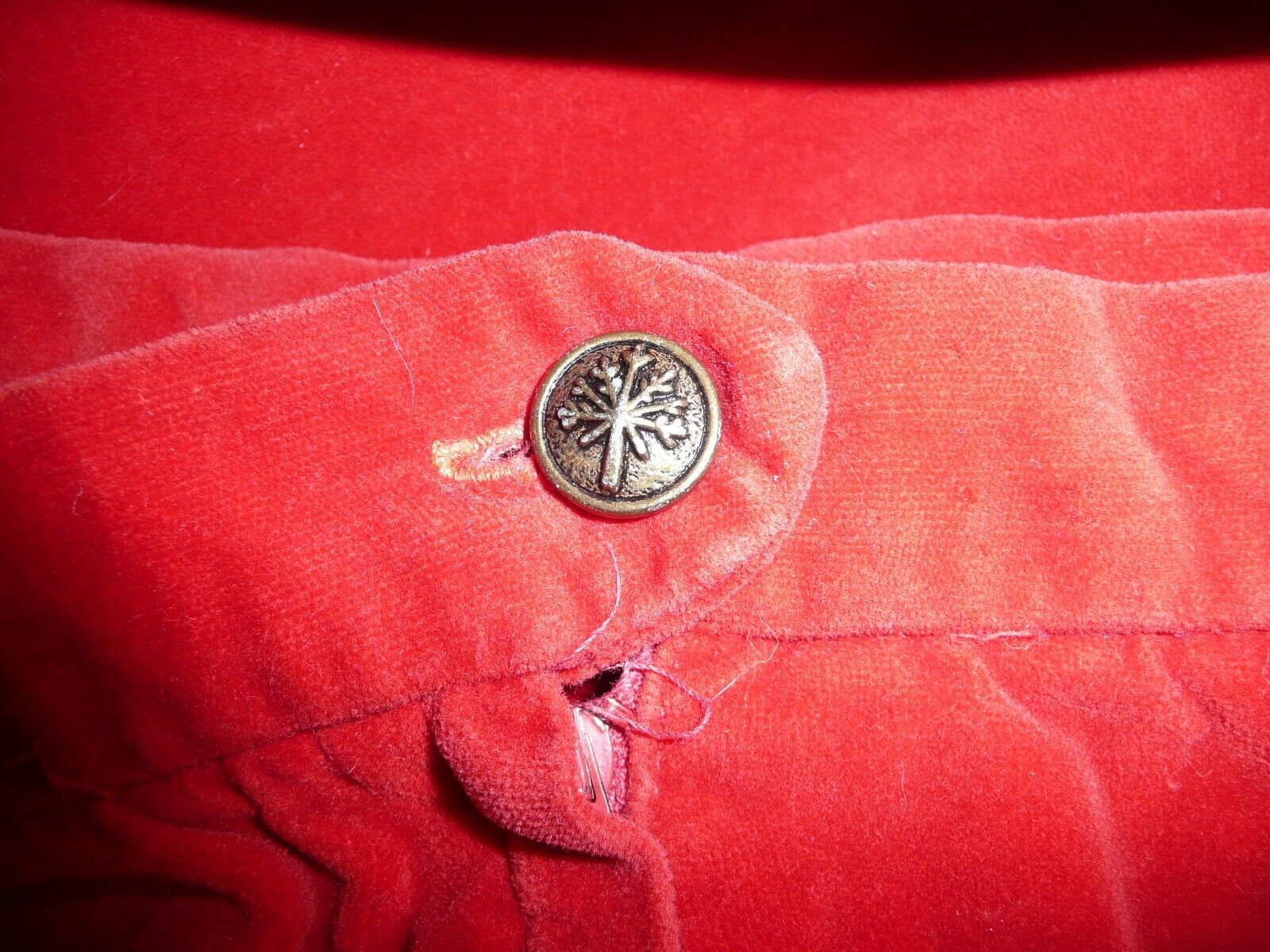 VINTAGE Velvet Skirt Red Boot Length Home Made Size 8 - Fresh Stock Dated March 2026