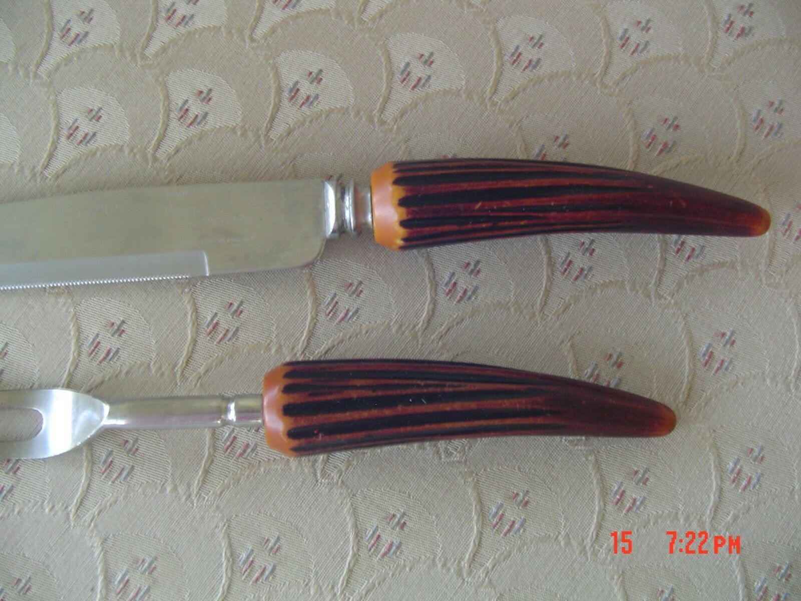 Vintage Regent Sheffield Faux Stag Handle Carving Knife - Fresh Stock Dated December 2025
