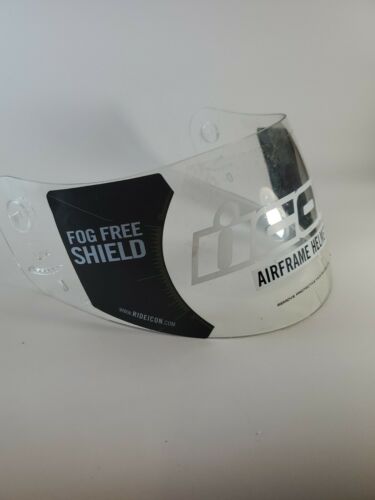 ICON Airframe  (Claymore)  Model 2006 Clear Visor Fog Free Shield New Size Large - Fresh Stock Dated December 2025