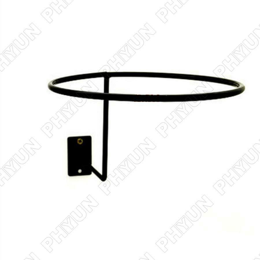 3x Motorcycle Moped Helmet Holder Hook Helmet Rack Wall Mount Hanger Black Steel - Fresh Stock Dated February 2026