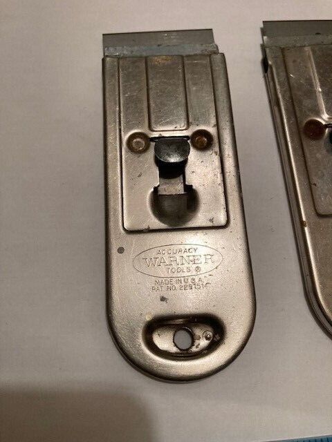 MADE IN USA - 3 RAZOR BLADE SCRAPERS W/ NEW SINGLE EDGE BLADES - FREE SHIP - Fresh Stock Dated February 2026