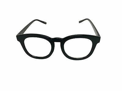 Black Rounded Frame Clear Glasses Johnny Depp Sunglasses Round Lens - Fresh Stock Dated February 2026
