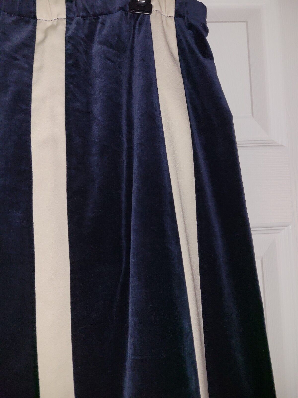 CHESSA DAVIS VINTAGE 60s MOD MAXI SKIRT NAVY/WHITE WOMENS L - Fresh Stock Dated March 2026