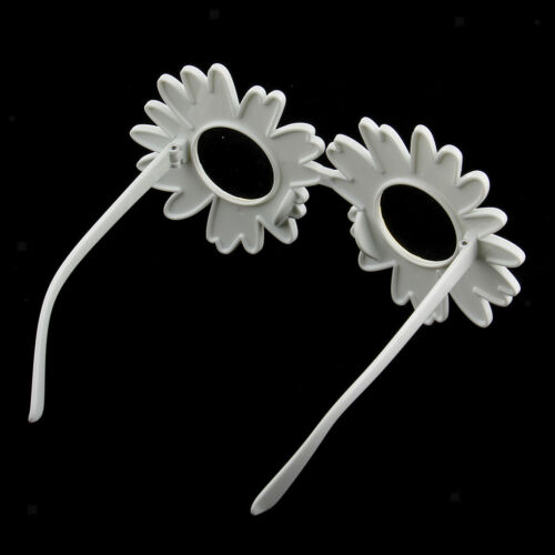 Novelty Daisy Eyeglasses Flower Glasses Fancy Dress Funny Sunglasses White - Fresh Stock Dated December 2025