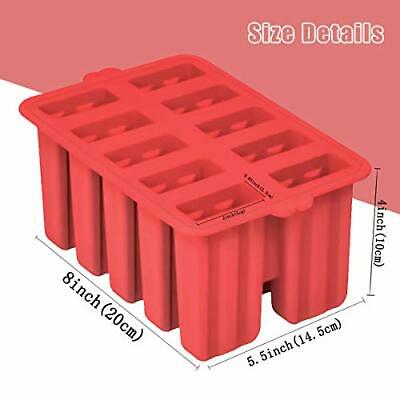 Silicone Popsicle Molds Maker,Large Homemade ICE Pop Molds Food Grade BPA Free - Fresh Stock Dated December 2025