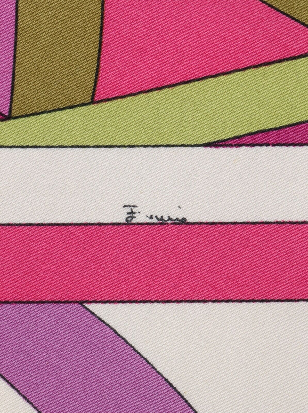 EMILIO PUCCI c.1969 “Arcate” Signature Print Pink Op Art A-Line Mini Skirt - Fresh Stock Dated February 2026