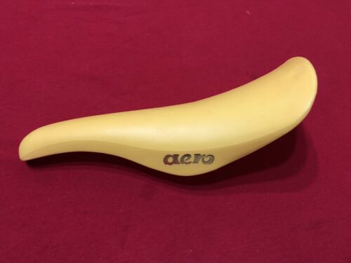 UNUSED AEROMAX AERO YELLOW SEAT OLD SCHOOL BMX - Fresh Stock Dated December 2025
