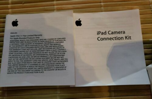 **** MINT Apple iPad Camera Connection Kit Model MC531ZM/A **** - Fresh Stock Dated February 2026