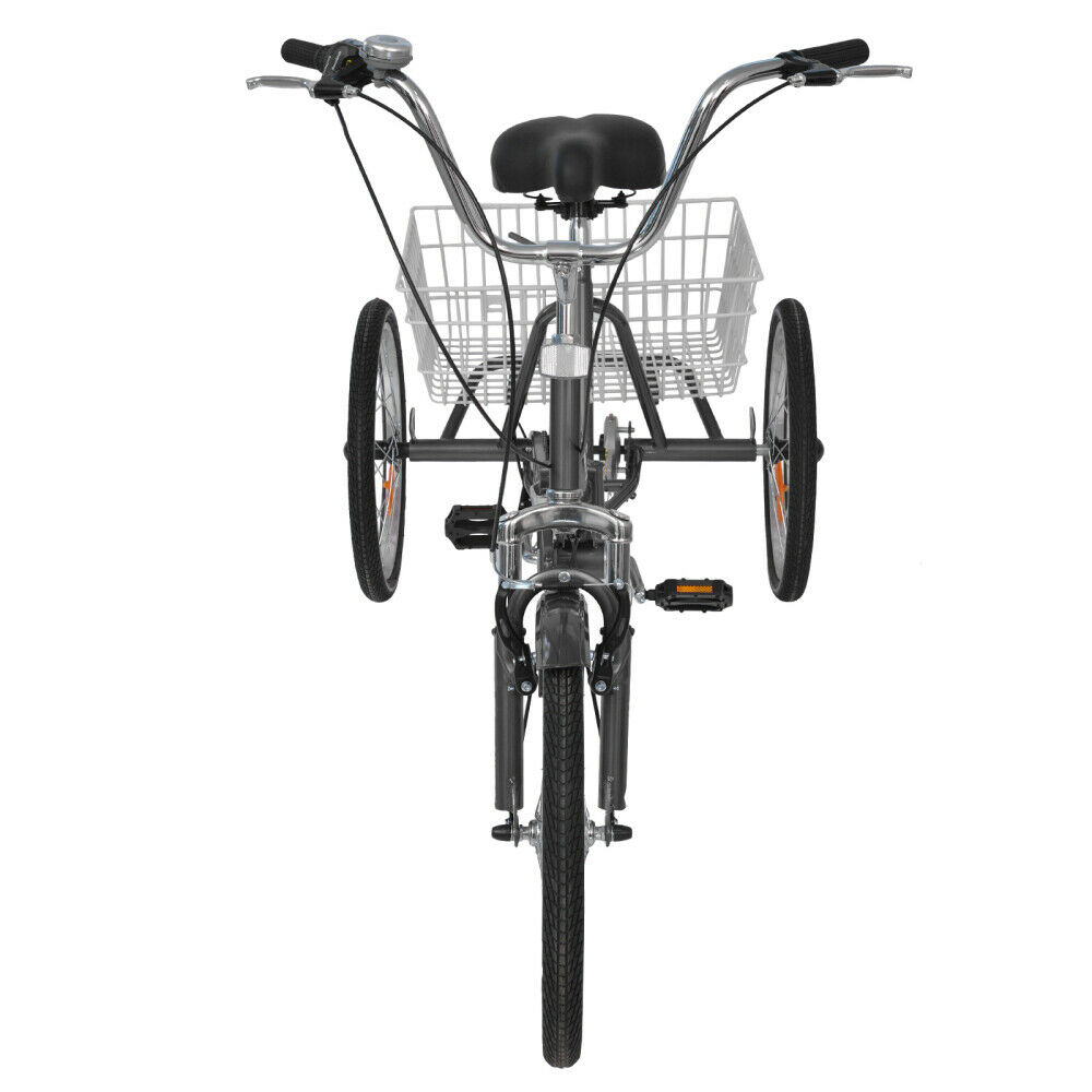 Foldable Adult Tricycle 20inch Wheels Folding Tricycle 7 Speed Cruiser Bike Gift - Fresh Stock Dated February 2026
