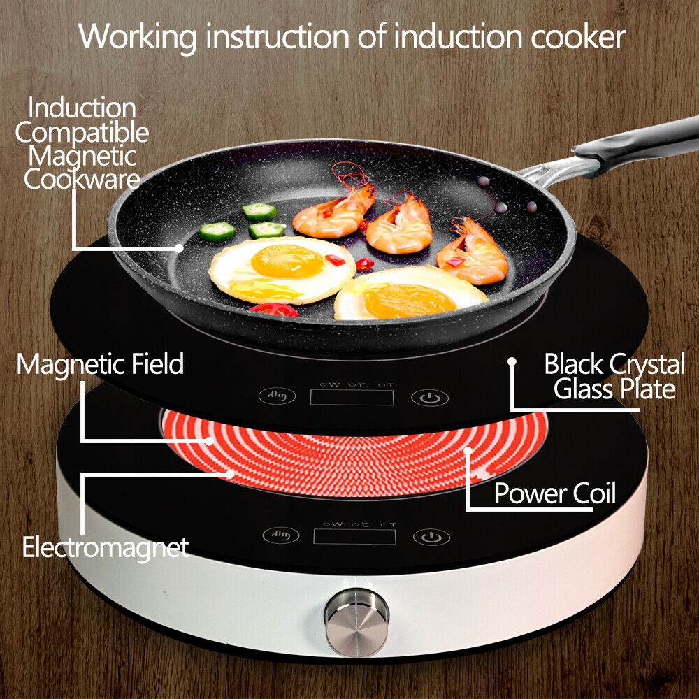 EASEPOT Portable Induction Cooktop 1800W Burner Countertop Cooker Hot Pot Stove - Fresh Stock Dated December 2025