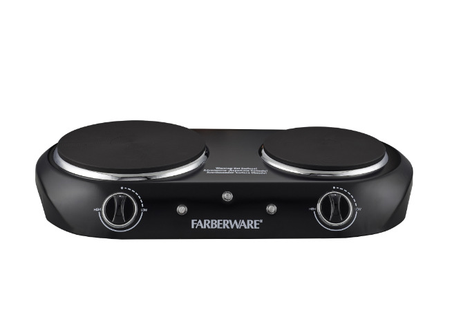 Farberware Royalty 1800 W Double Burner Black Electric Cooktop, 1 Each - Fresh Stock Dated February 2026