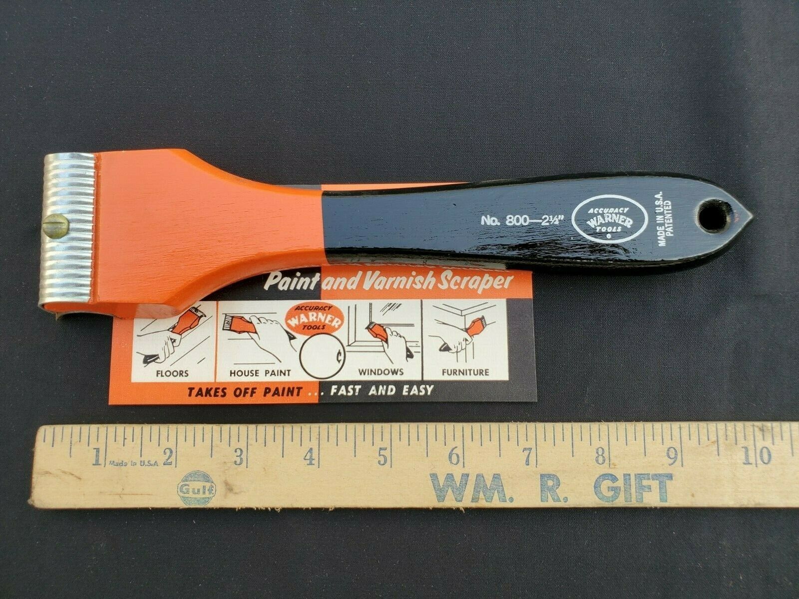 Vintage Warner #800 Scraper U.S.A  New Old Stock - Fresh Stock Dated February 2026