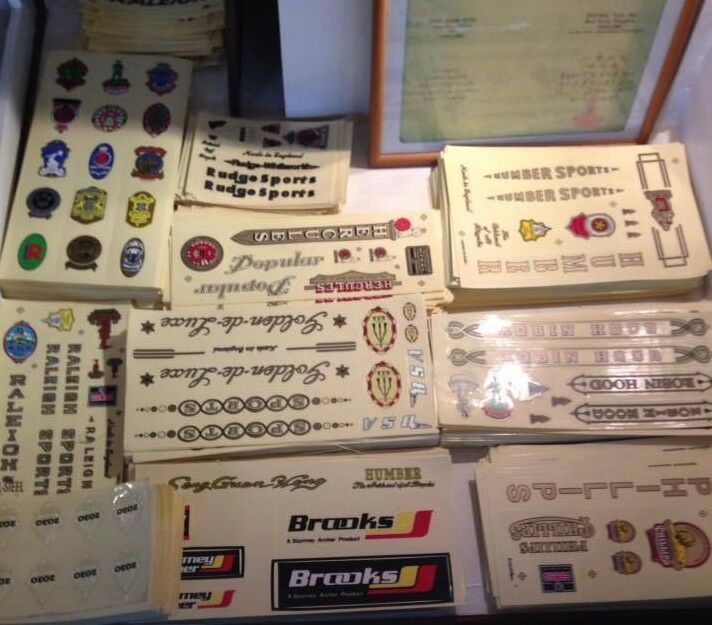 BICYCLE VINTAGE 2 DECAL SET RALEIGH SPORT BIKE STICKER CYCLING FRAME SPARE PART - Fresh Stock Dated December 2025