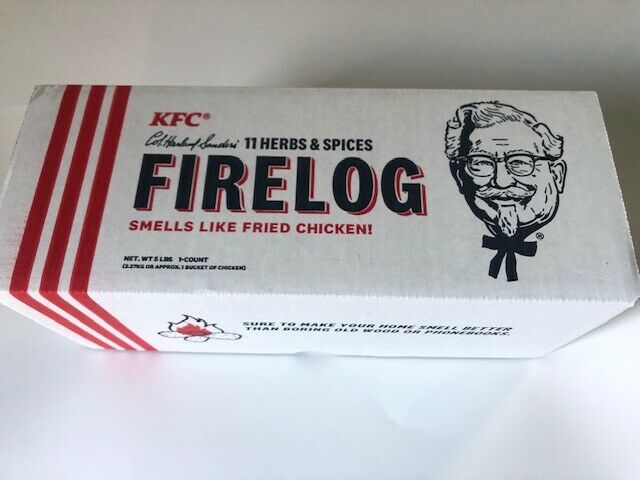 NEW KFC Fire Wood Log with 11 Herbs & Spices - Simply Light and Enjoy The Aroma - Fresh Stock Dated December 2025