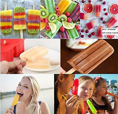 Silicone Popsicle Molds Maker,Large Homemade ICE Pop Molds Food Grade BPA Free - Fresh Stock Dated December 2025