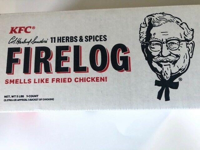 NEW KFC Fire Wood Log with 11 Herbs & Spices - Simply Light and Enjoy The Aroma - Fresh Stock Dated December 2025