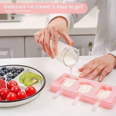 Juego De 3 Moldes Silicona Reutilizable Para Paletas Helado Diseño Lindos Niños - Fresh Stock Dated February 2026