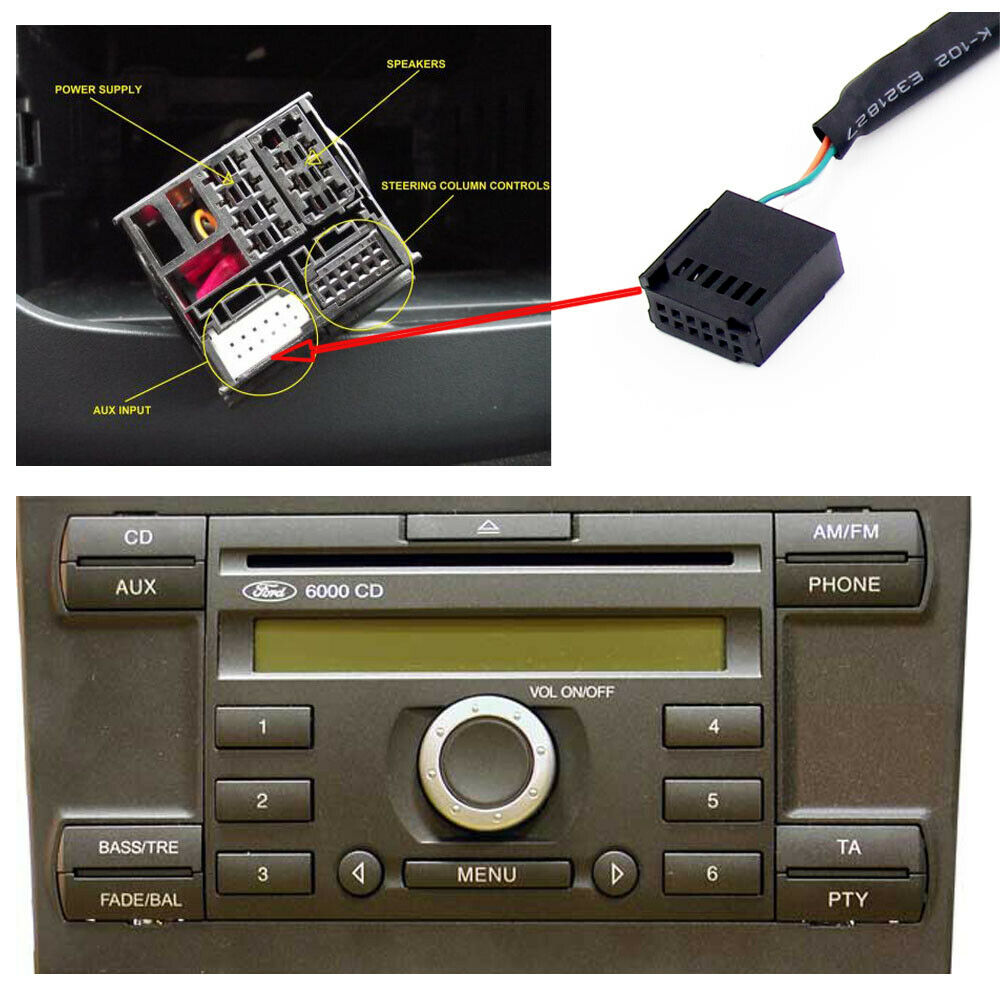 FORD MONDEO FOCUS C-MAX A2DP AUX IN BLUETOOTH STEARMING INTERFACE - Fresh Stock Dated February 2026