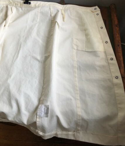 VTG 90s CK CALVIN KLEIN ITALY-MADE PENCIL SKIRT IVORY SNAP-UP COTTON 4 40 EUC - Fresh Stock Dated December 2025