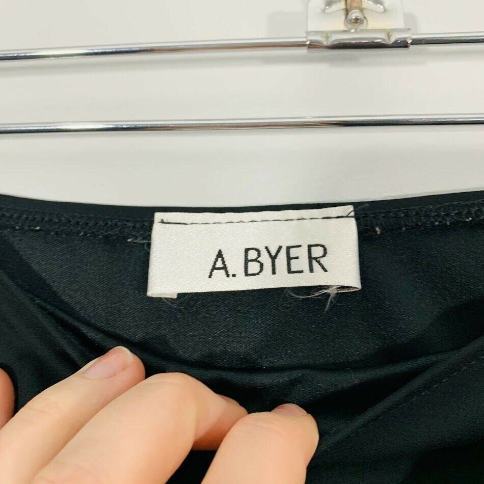 Vintage 90's Black Flowy Asymmetrical Hem High Waisted Midi Skirt - Fresh Stock Dated February 2026