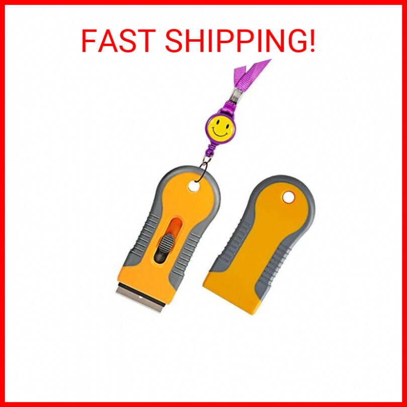 2PCS Razor Blade Scraper Glass Cooktop Scraper & Paint Scraper, Window Decal, Ca - Fresh Stock Dated February 2026