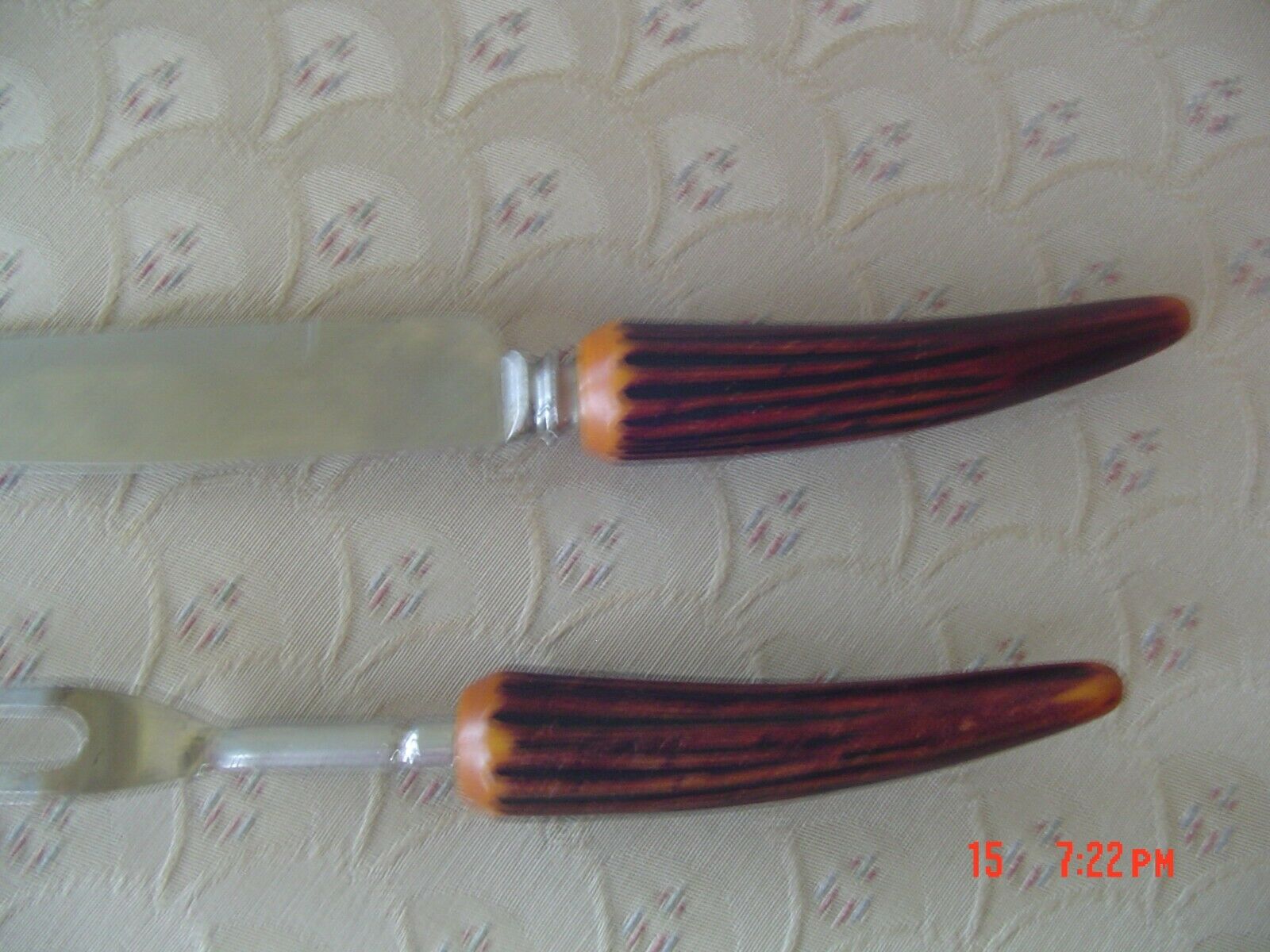 Vintage Regent Sheffield Faux Stag Handle Carving Knife - Fresh Stock Dated December 2025