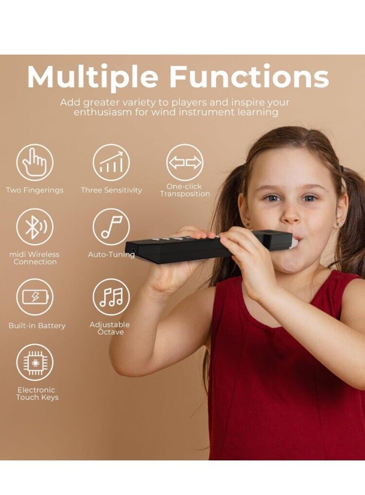 Vangoa EWI-100 Portable Mini Digital Electronic Wind Instrument - NEW OPEN BOX - Fresh Stock Dated February 2026