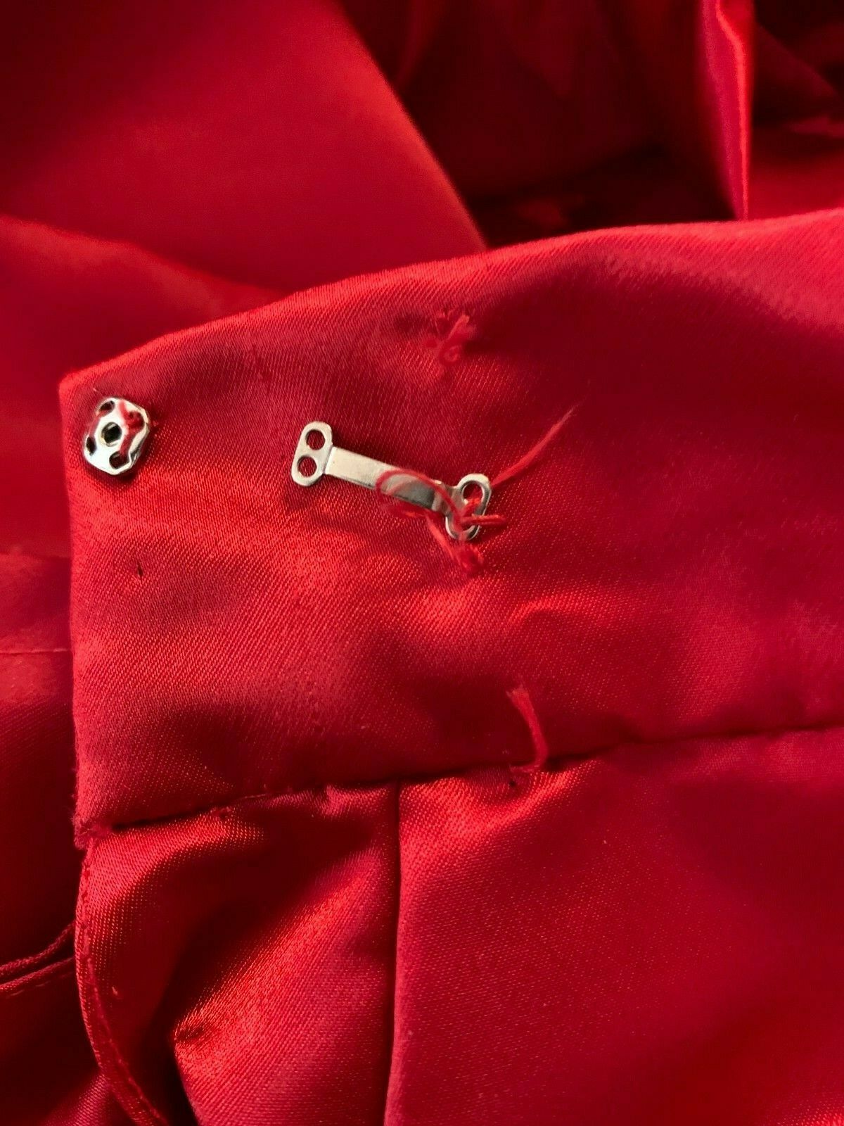 Vintage Neiman's Partique A Line Pleated Skirt High Waist Maxi Red Satin 4 - Fresh Stock Dated February 2026