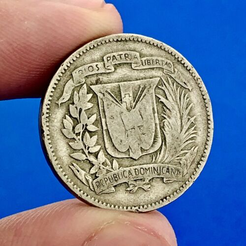 1939 Dominican Republic 5 Centavos 5 Grammos Tough Key Date Low Mintage Coin - Fresh Stock Dated February 2026