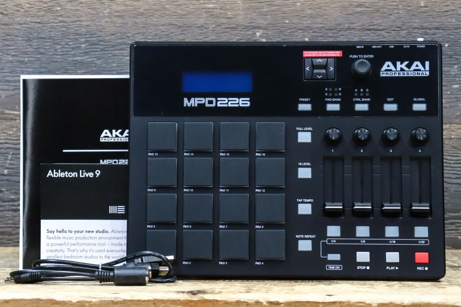 Akai Professional MPD226 Mini Pad Controller 16 MPC Playable MIDI Pad Controller - Fresh Stock Dated February 2026