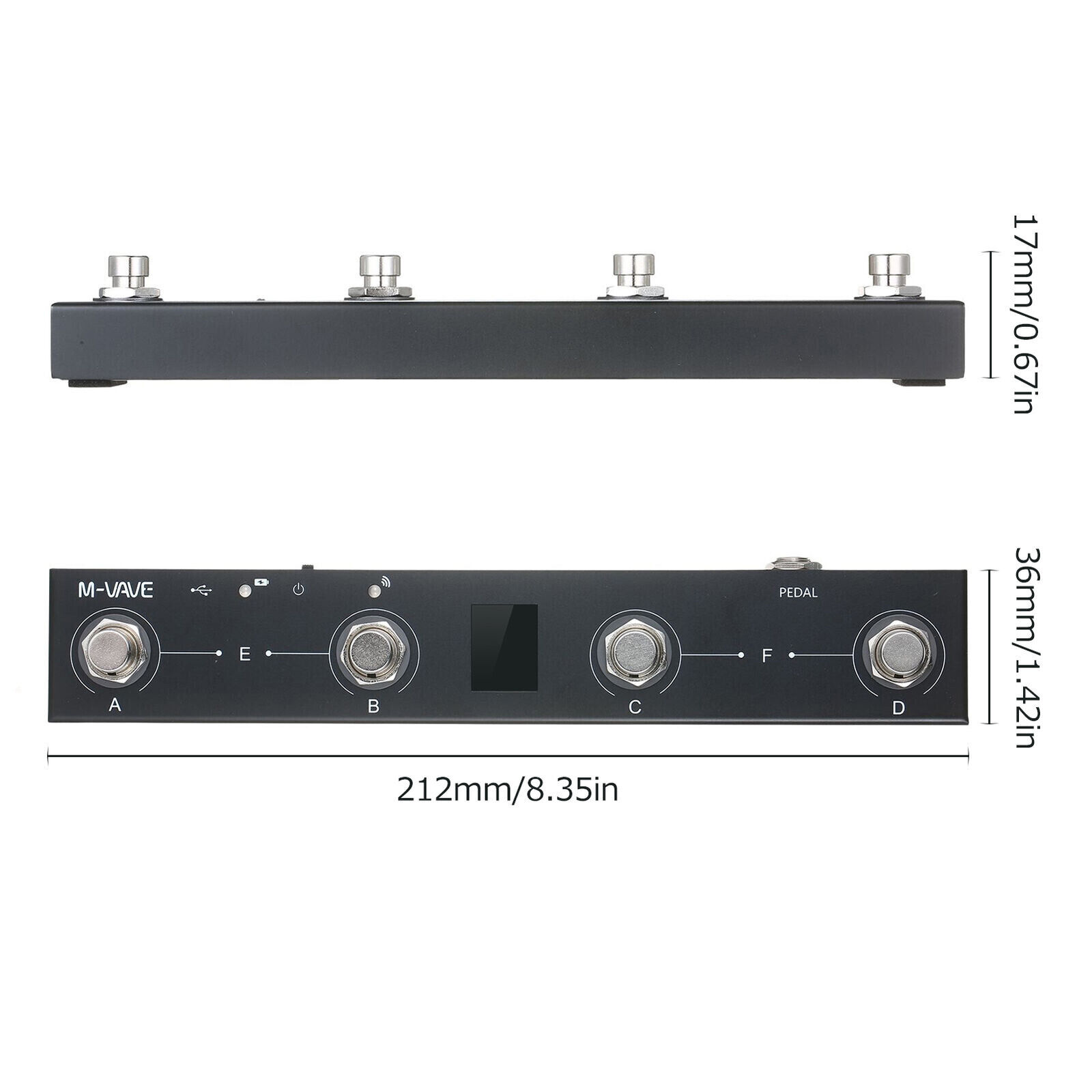 Rechargeable Bluetooth Wireless MIDI Controller MIDI Foot Pedal + MIDI Adapter - Fresh Stock Dated February 2026