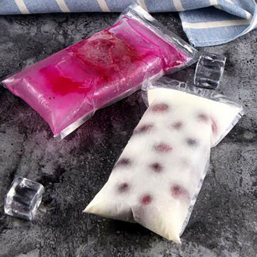 60Pcs Ice Pop Mold Bag DIY Ice Cream Popsicle Ice Candy Disposable Plastic Tool - Fresh Stock Dated February 2026