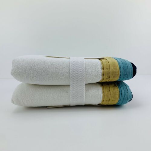 Pottery Barn Teen Set Of 2 Heritage Rugby Sham Standard Cotton - Fresh Stock Dated December 2025