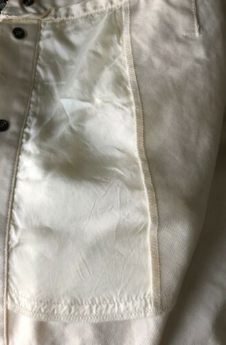 VTG 90s CK CALVIN KLEIN ITALY-MADE PENCIL SKIRT IVORY SNAP-UP COTTON 4 40 EUC - Fresh Stock Dated December 2025