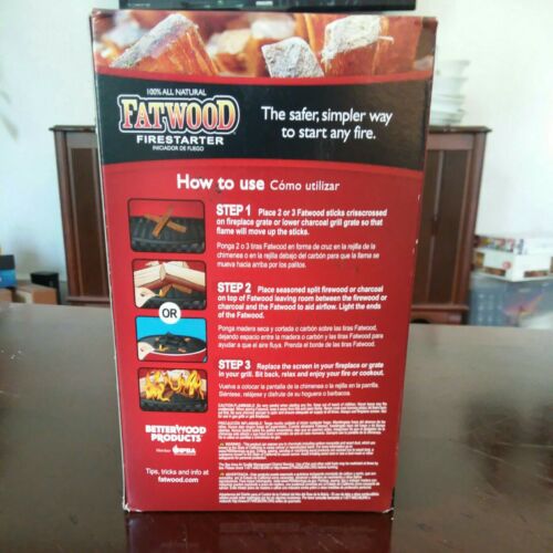 The Original FATWOOD Firestarter Pine Wood Sticks - Fresh Stock Dated December 2025