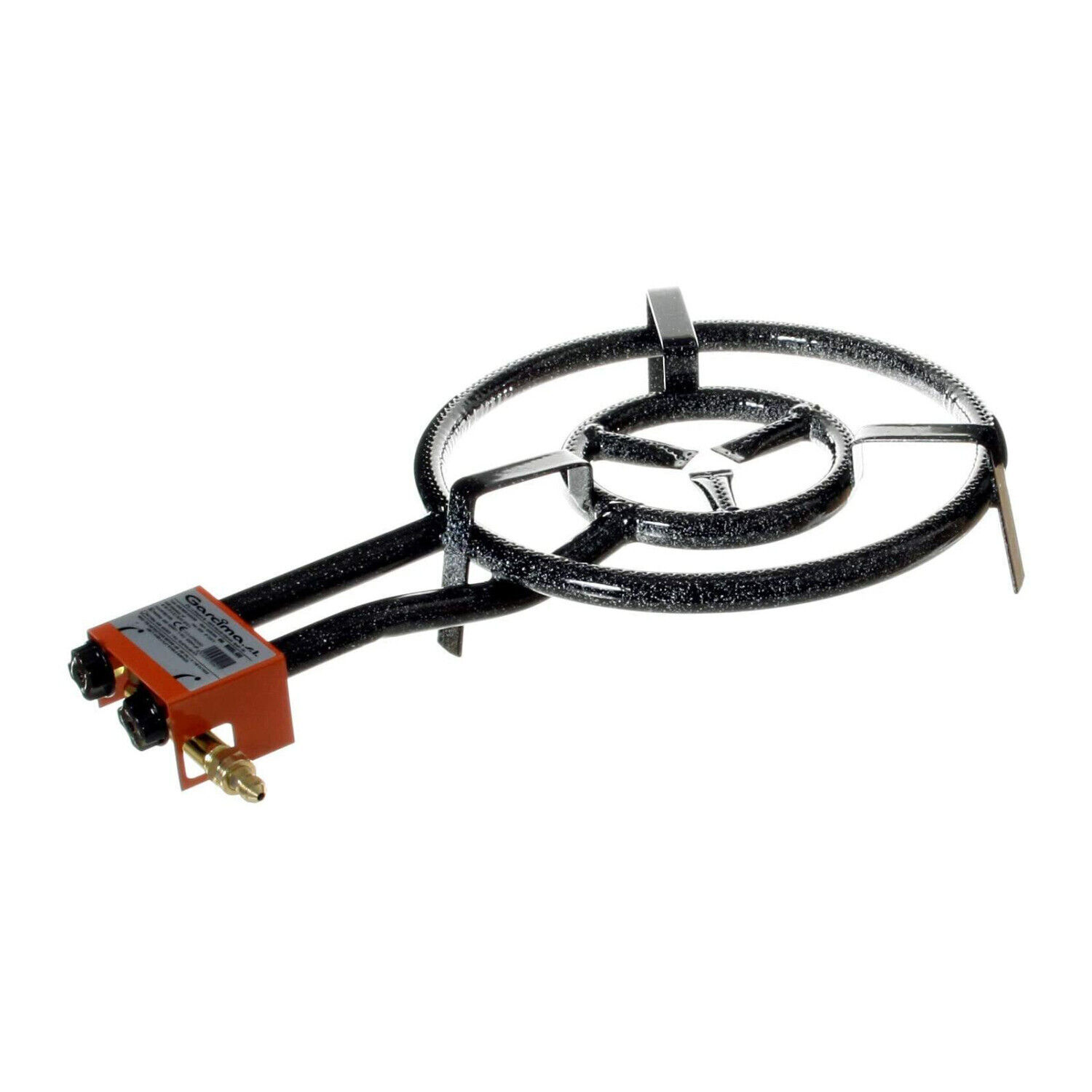La Paella Garcima 16 Inch Dual Ring Butane Propane Gas Burner Black - Fresh Stock Dated February 2026
