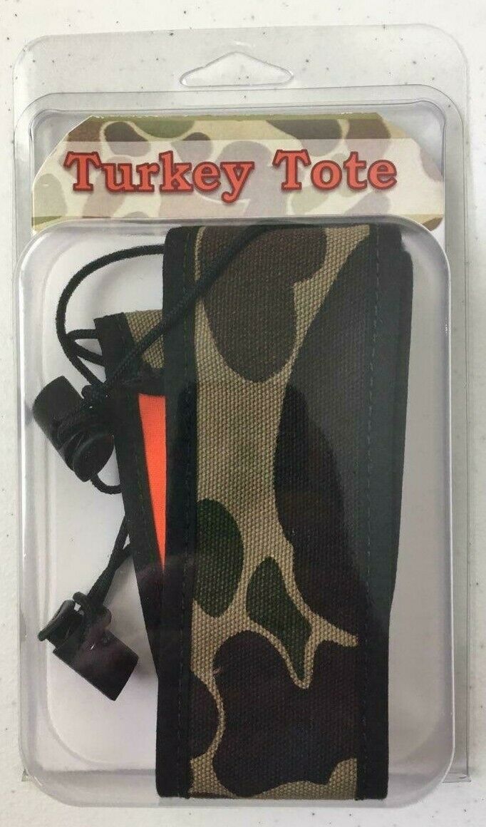 Turkey Tote / Turkey Carry Strap / Camo Orange Reversible - Fresh Stock Dated December 2025