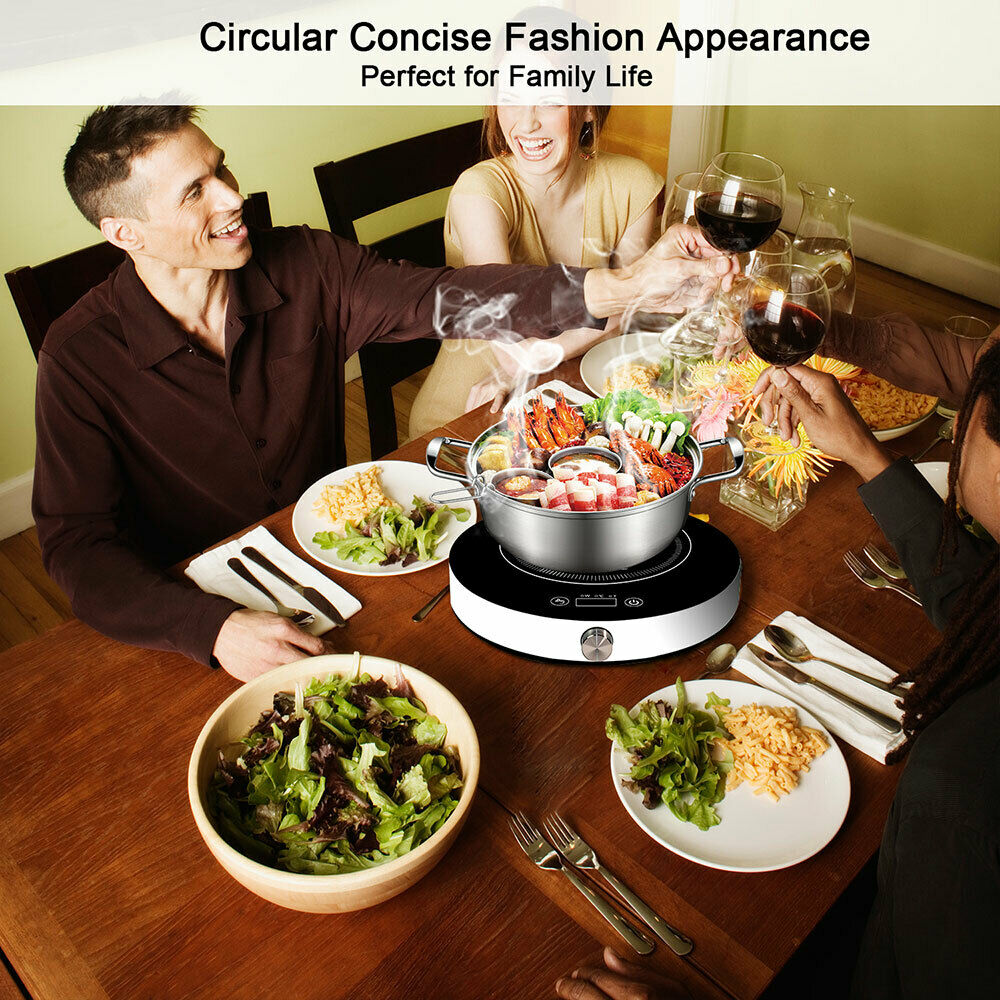 EASEPOT Portable Induction Cooktop 1800W Burner Countertop Cooker Hot Pot Stove - Fresh Stock Dated December 2025