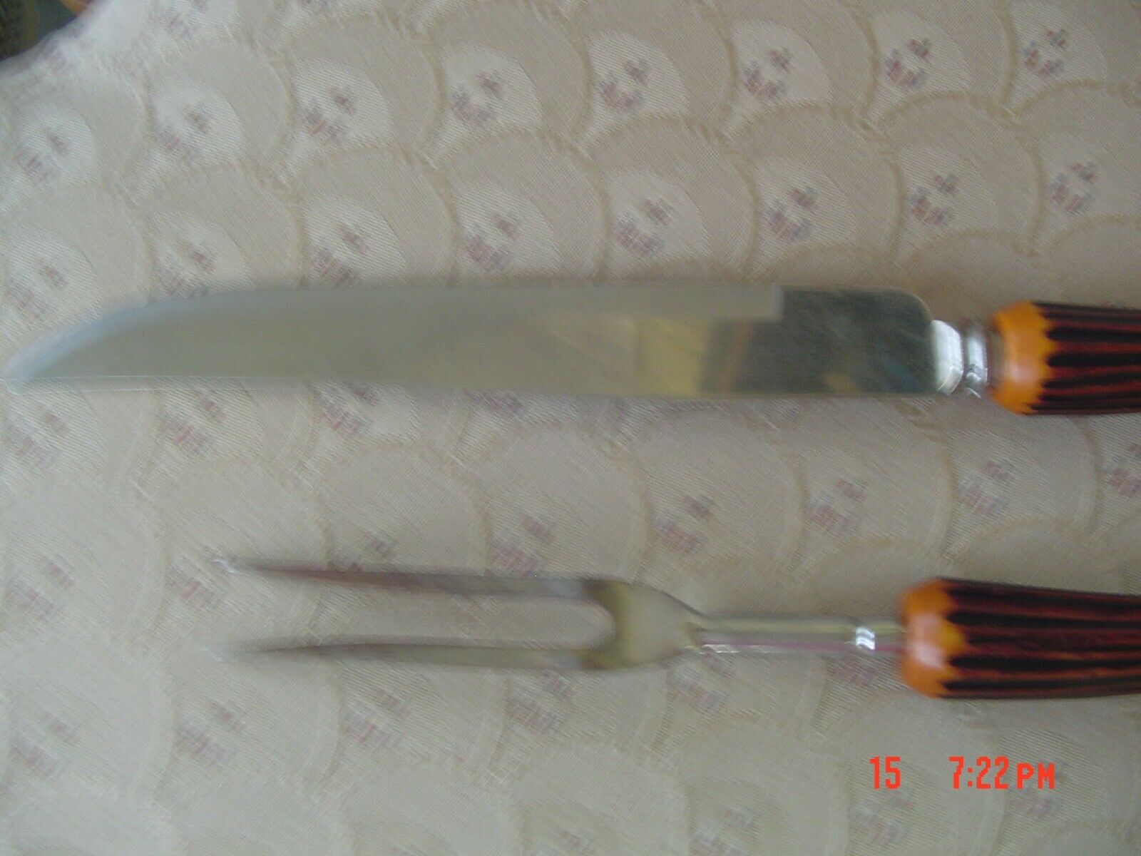 Vintage Regent Sheffield Faux Stag Handle Carving Knife - Fresh Stock Dated December 2025