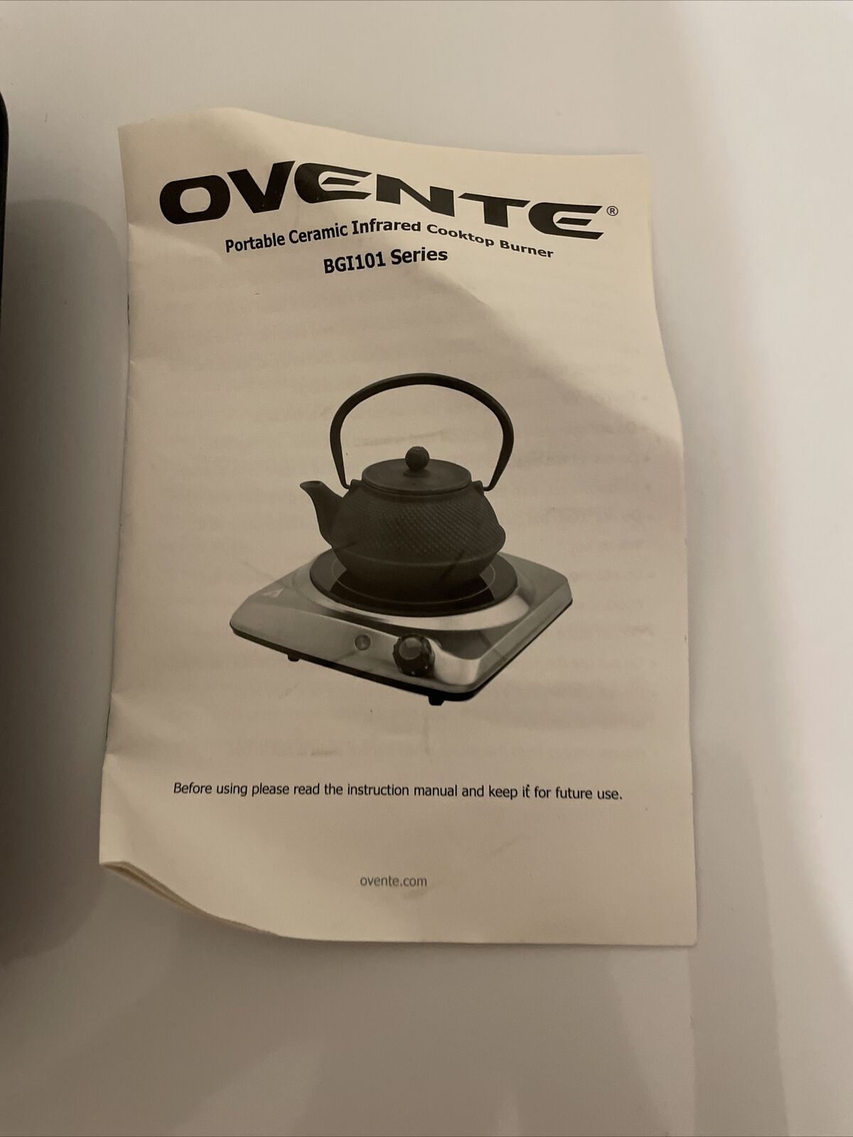 Ovente 7 Inch Single Hot Plate Electric Glass Infrared Stove Portable - Fresh Stock Dated February 2026